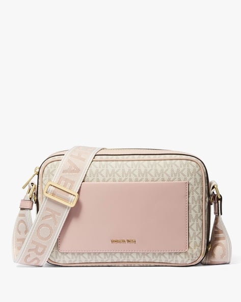 Buy Michael Kors Maeve Large Pocket Crossbody Pink Off White