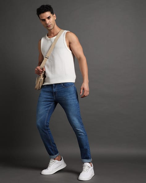 SPYKAR Men Stone-Wash Super Skinny Fit Jeans