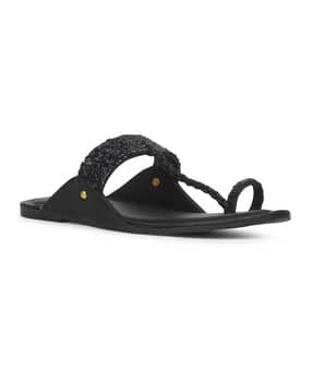 Women Regular Fit Toe-Ring Flip-Flops-image-5