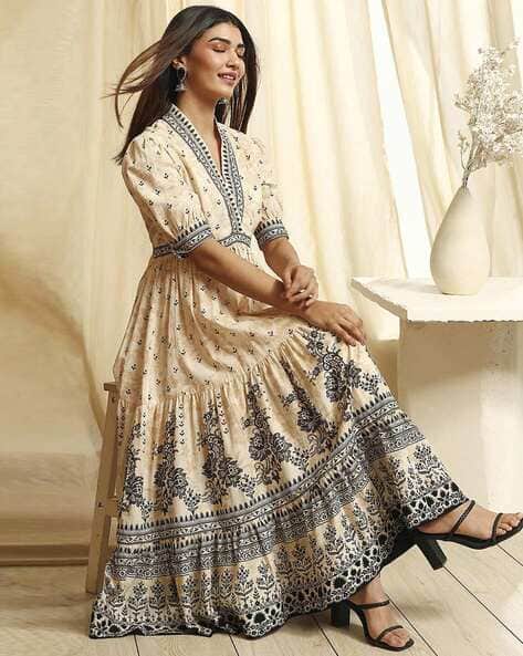 Buy Off-White Dresses Gowns for Women by Biba Online