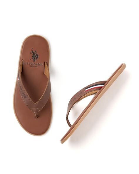 Buy Brown Flip Flop Slippers for Men by Polo Online