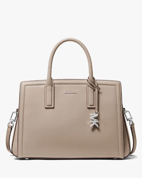 Buy Michael Kors Laila Medium Leather Satchel | 401 Dress Blues