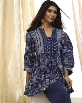 biba Women Floral Print Top & Pants Set-picture-17