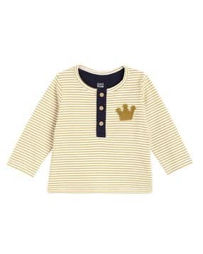 mini klub Striped Round-Neck T-Shirt -picture-2