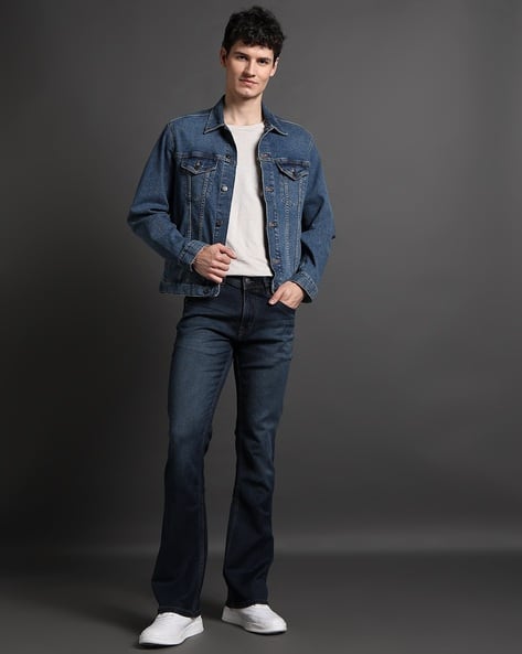 Lee Cooper Men Lightly Washed Bert Bootcut Fit Jeans