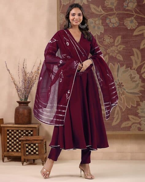 SVARAA Women Anarkali Kurta Set