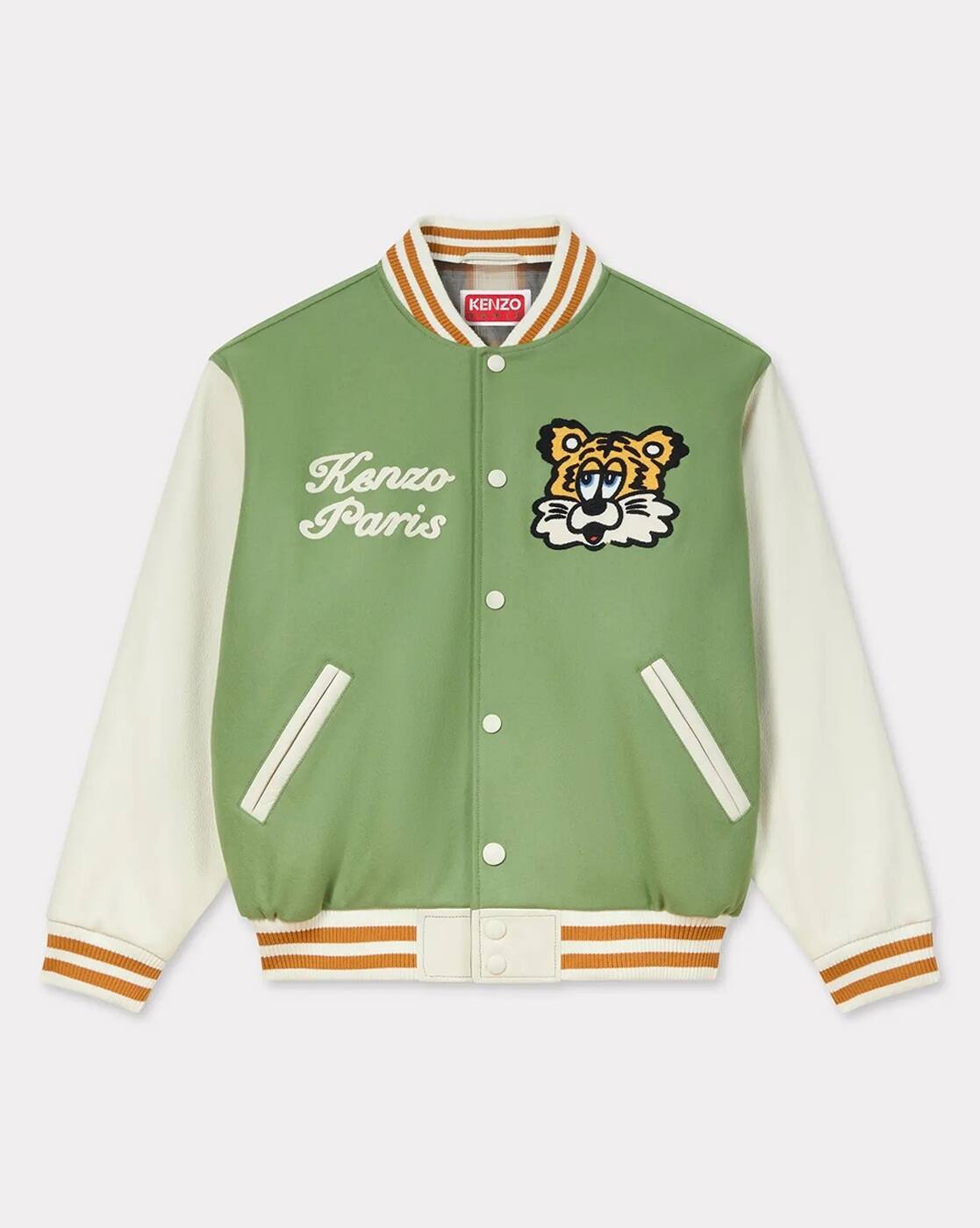 Buy KENZO Verdy Collection Varsity Jacket | Khaki Color Men | AJIO