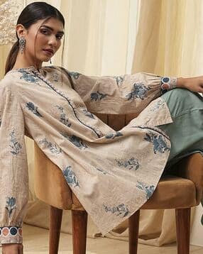 biba Women Floral Print Relaxed Fit Shirt-picture-12