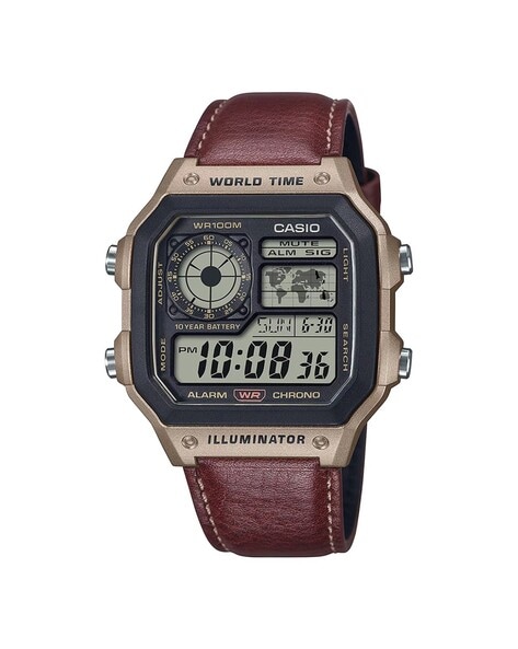 Unisex Youth Water-Resistant Digital Watch-AE-1200WHL-5AVDF