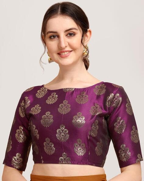 OOMPH! Blouse Self-design Back Open Blouse