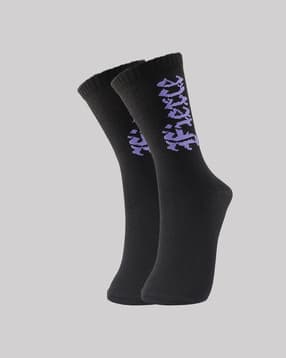trazo Women Typographic Mid-Calf Length Socks-picture-39