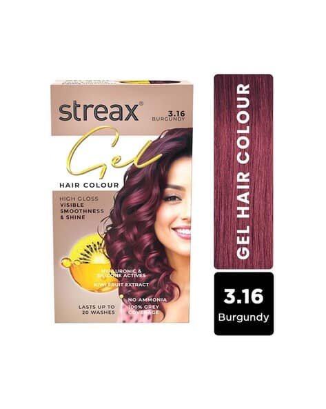 STREAX Gel Hair Color for Women - Burgundy 3.16
