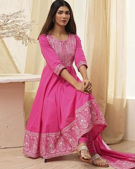 Anarkali Suit Sets Biba Suits For Ladies Women Embroidered