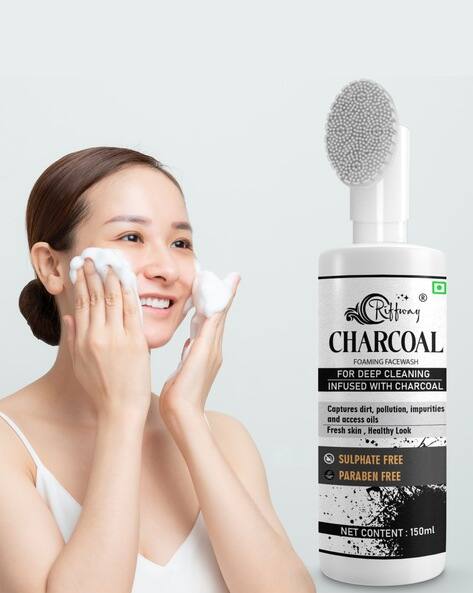 RIFFWAY Deep Clean Charcoal Foaming Face Wash – Detoxifying & Oil Control Formula 150ML