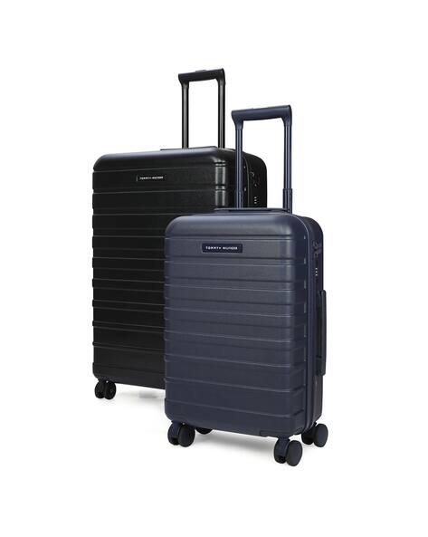 TOMMY HILFIGER Unisex Hummer X Black Hard Polycarbonate Trolley Bag 51L - Cabin