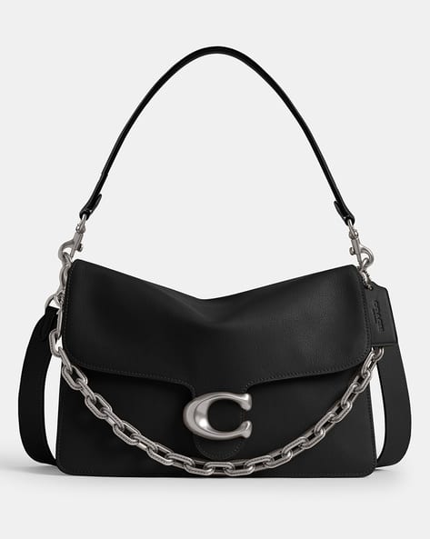 Soft Grain Leather Medium Tabby Shoulder Bag with Chain