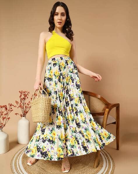 Women Floral Print A-Line Skirt