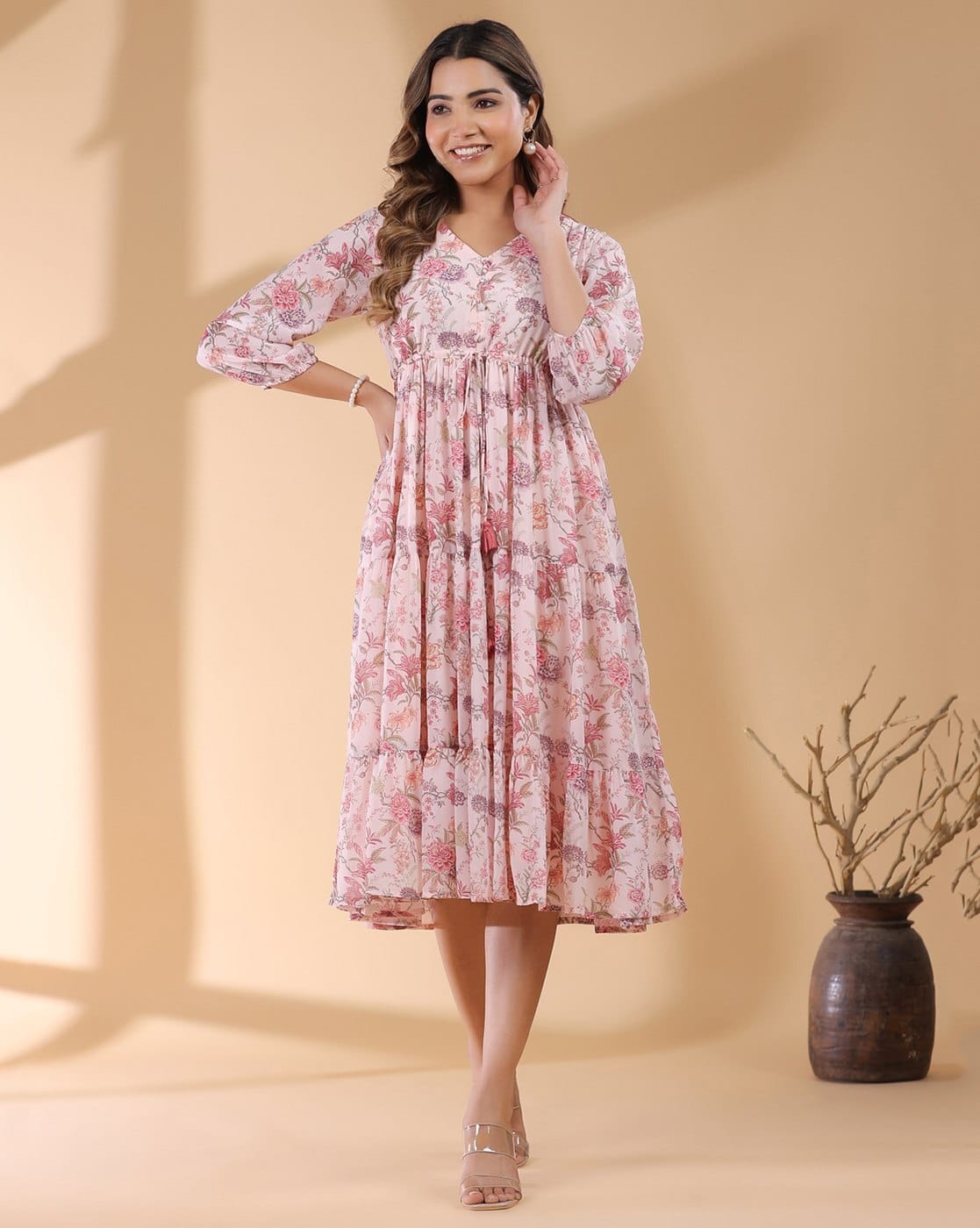 Buy Pink Dresses for Women by Janasya Online | Ajio.com