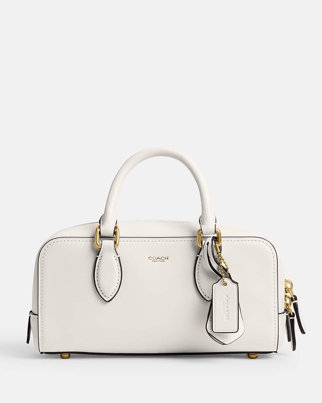 Buy Coach Bowery Small Leather Satchel Bag 22 | White Color Women