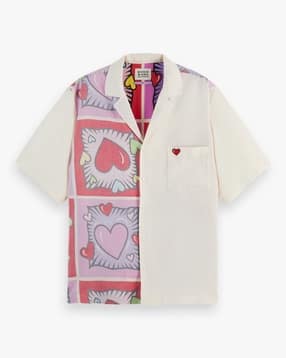 scotch & soda Women Burton Morris Regular Fit Shirt with Patch Pocket-picture-35
