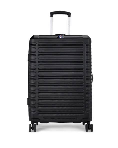 TOMMY HILFIGER Unisex Hummer X Black Hard Polycarbonate Trolley Bag 86L - Mid