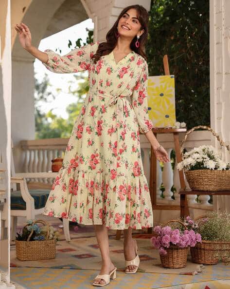 floral vacation dresses Simplee Womens Maxi Wedding Guest Dress Bohemian Short Sleeve Loose Sundress Lightweight Flowy Prom Dress(Floral Pink S) at Amazon Women's Clothing store generous and decent Size:XS (2T) Orange i ss with weddingsaree
