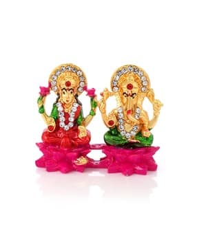 Lakshmi And Ganesh Idol Stand