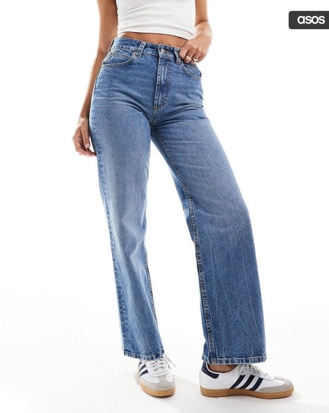 Women Hourglass Wide-Leg Dad Jeans