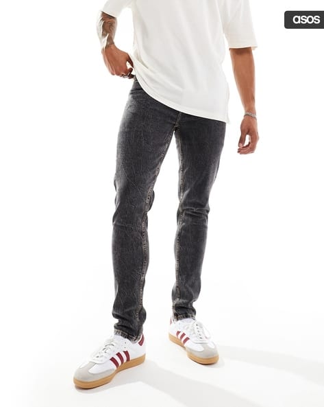 Men Skinny Heavily-Washed Jeans