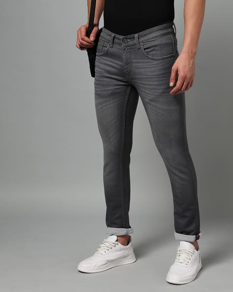 Men Lightly Washed Super Skinny Fit Jeans