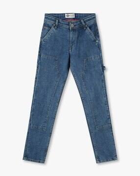 lee cooper Boys Mid-Wash Regular Fit Carpenter Jeans-picture-17
