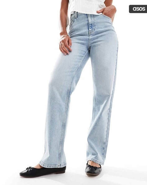 MISS SELFRIDGE Women Heart Pocket Straight Fit Jeans