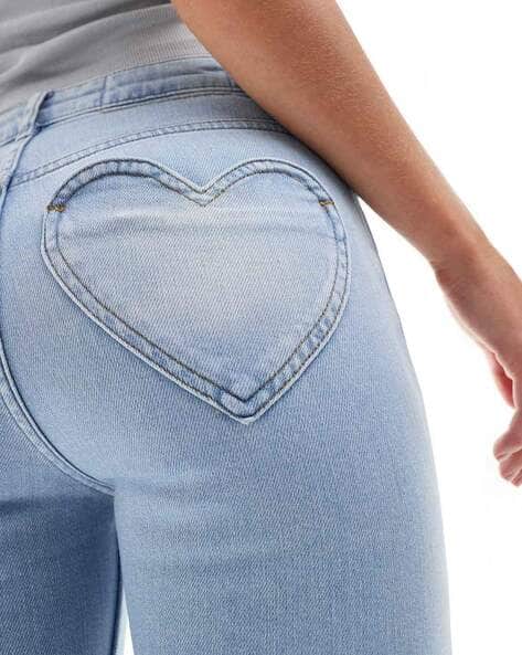 パンツ Heart hip flare denim ANDMARY】Heart hip flare denim