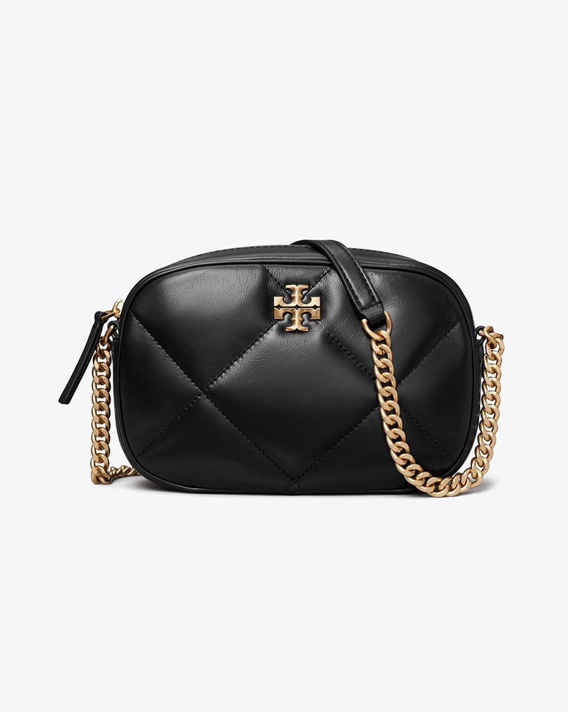 Buy Tory Burch Kira Diamond Quilt Camera Bag | Black Color Buy Tory Burch Kira Diamond Quilt Camera Bag | Black Color