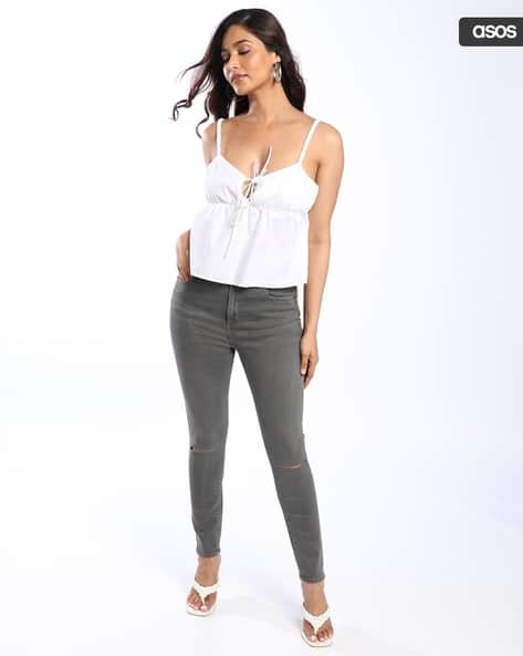 Sweater Light Gray Jeans Womens Women's Essential Cashmere Roll