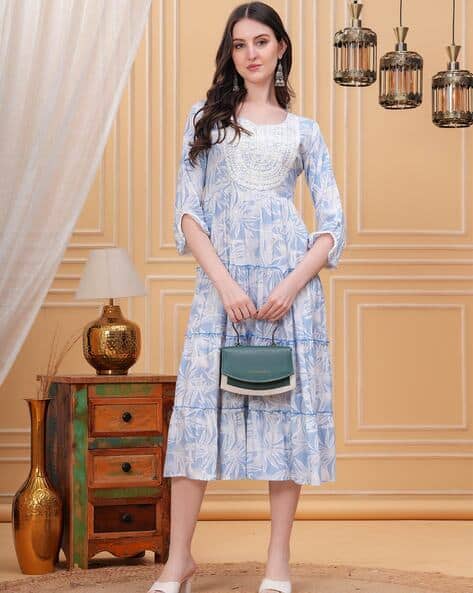 Save 74% on INDIE PICKS Floral Fit and Flare Dress + Extra 20% Off