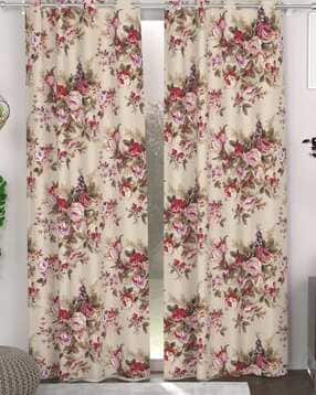 chhavi india Pack of 2 Floral Print Door Curtains-picture-38