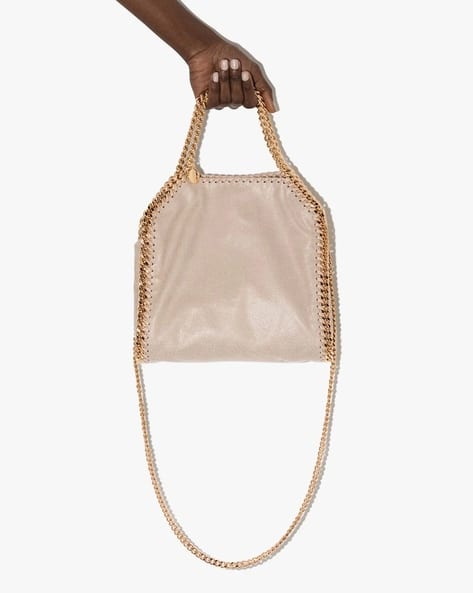 トートバッグ Stella Mccartney Mini Tote Eco Shaggy Deer W/Gold Color Stella McCartney - Falabella mini tote bag Gold - The Corner