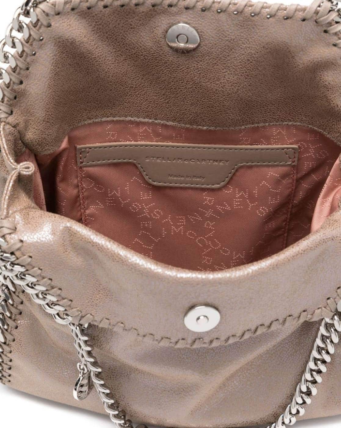 トートバッグ Stella McCartney FALABELLA TINY BAG ECO SHINY DOTTED CHAM Stella Mccartney Small Bag Eco Shiny Dotted Cham | ModeSens