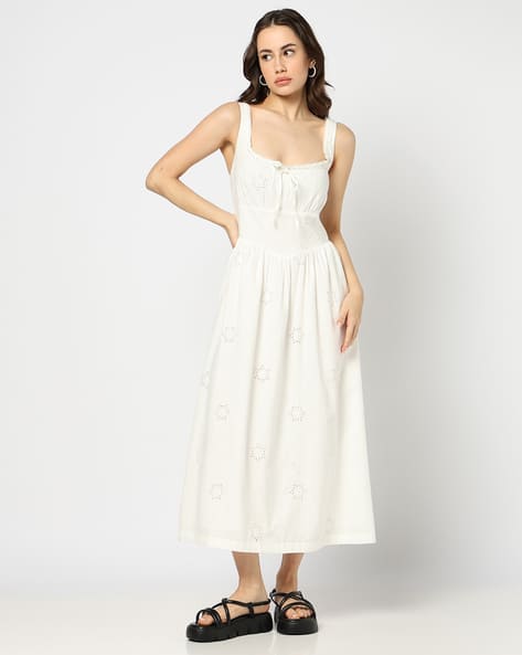 Buy Off White Dresses for Women by GAP Online | Ajio.com