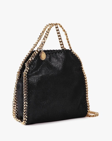 Buy Stella Mccartney Falabella Shaggy Tiny Tote Bag | Black Color 