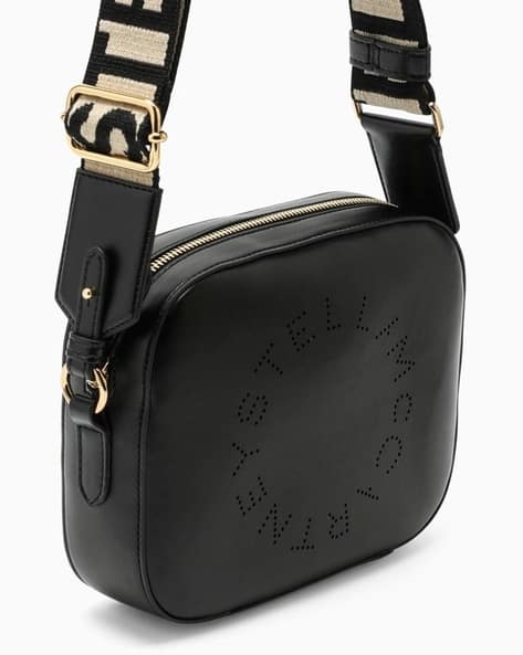 Buy Stella Mccartney Logo Alter Mat Mini Camera Bag | Black