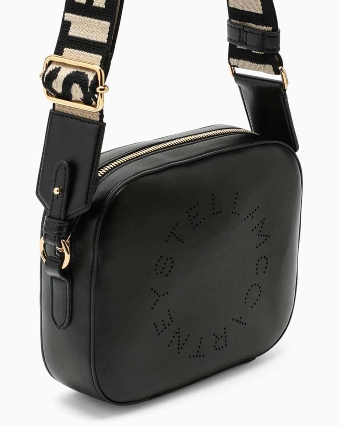 Buy Stella Mccartney Logo Alter Mat Mini Camera Bag | Black