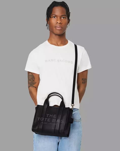 Buy MARC JACOBS The Leather Small Tote Bag | Black Color Women 