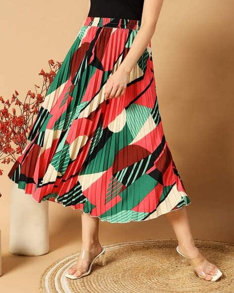 Buy Red Green Skirts for Women by ZWERLON X AG Online