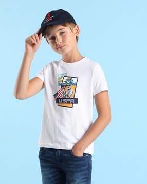u.s. polo assn. Boy Graphic Crew- Neck T-shirt-picture-38