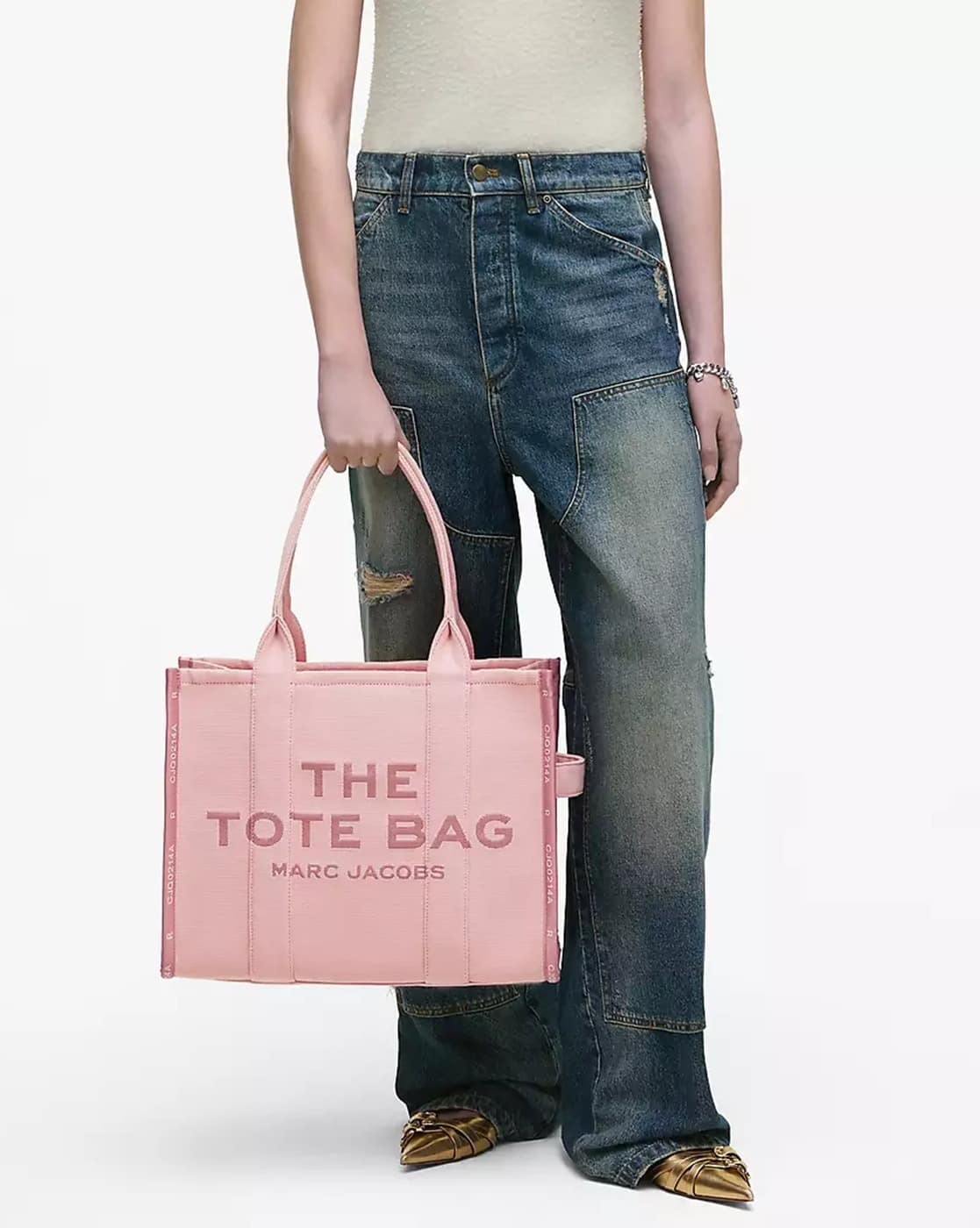 Buy MARC JACOBS The Jacquard Large Tote Bag | Warn Sand Color