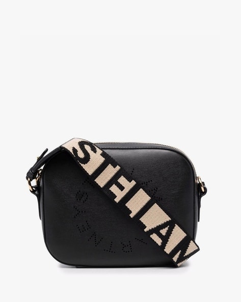 Buy Stella Mccartney Logo Alter Mat Mini Camera Bag | Black