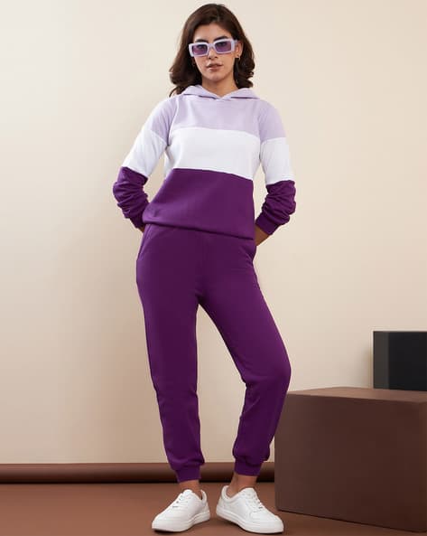 Buy Purple Tracksuits for Women by STYLESTONE Online