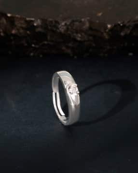 giva Men Sterling Silver Fibonacci Flow Band Ring-picture-21